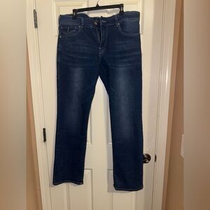 True Religion Dark Blue Ricky  Straight Jeans 36x34 NWT